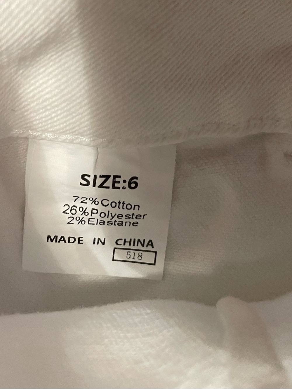 Sidefeel White High-Waisted Wide Leg Crop Jeans - Size 6 - Picture 4 of 4